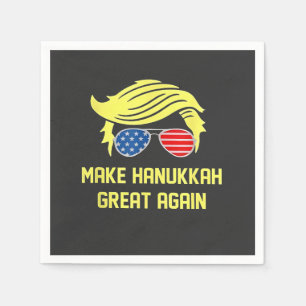 Make Hanukkah Great Again Trump Jewish  Napkin