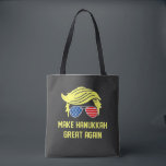 Make Hanukkah Great Again Trump Jewish  Tote Bag<br><div class="desc">jewish hanukkah,  hanukkah,  Trump election,  Trump won,  inauguration day,  conservative jewish,  political humour,  Trump presidency,  MAGA Christmas,  election victory 2024.</div>