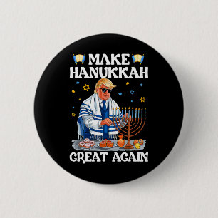 Make Hanukkah Great Again Trump Jewish Ugly Chanuk 6 Cm Round Badge