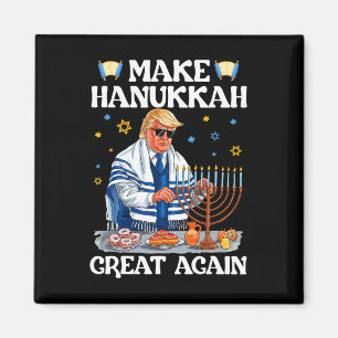 Make Hanukkah Great Again Trump Jewish Ugly Chanuk Magnet