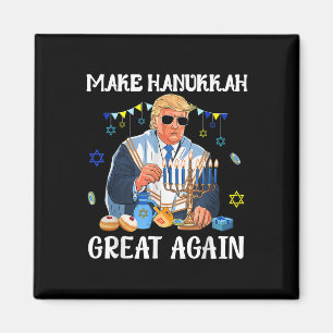Make Hanukkah Great Again Trump Jewish Ugly Magnet