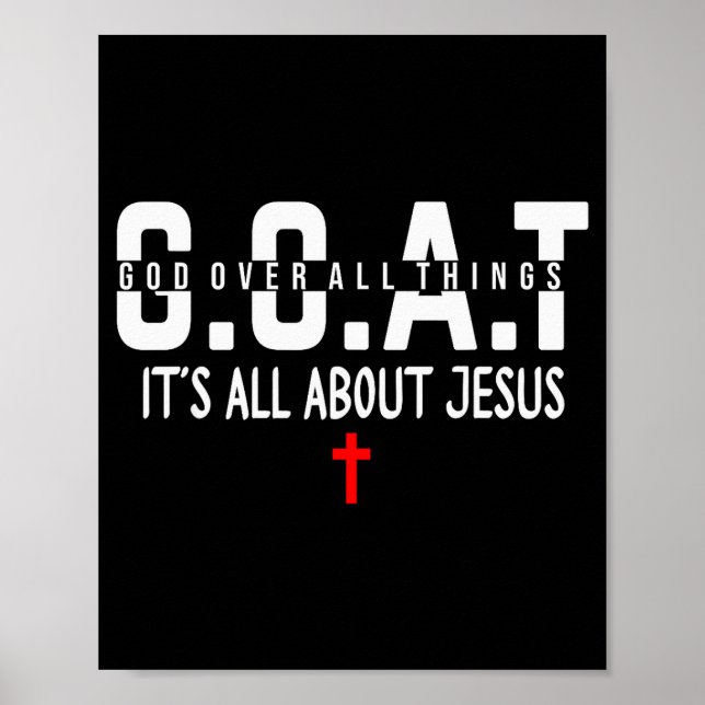 Make Heaven Crowded Its All About Jesus God Over A Poster (Front)