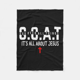 Make Heaven Crowded Jesus Bible Verse Faith Christ Fleece Blanket