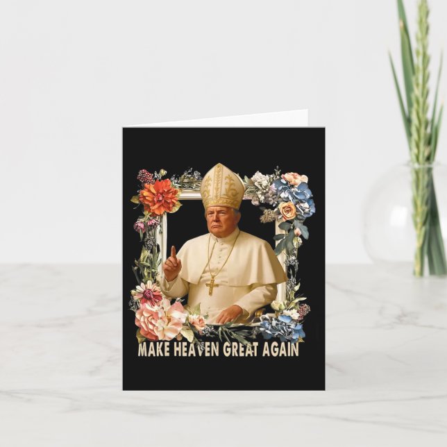 Make Heaven Great Again Donald Trump  Card (Front)