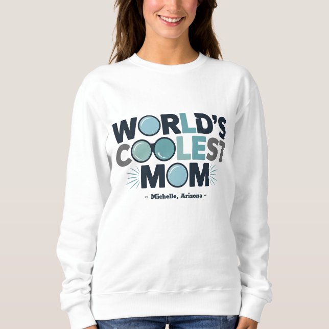Make Her Smile with a Personalised ‘Cool Mum’ Sweatshirt (Front)