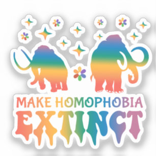 Make Homophobia Extinct – Rainbow Elephant LGBTQ