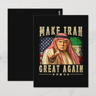 Make Iran Great Again Iranian Postcard