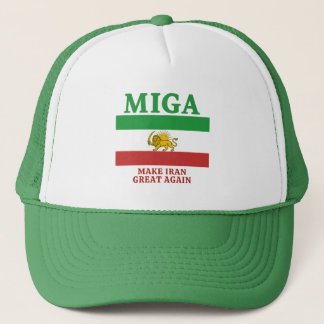 Make Iran Great Again' (MIGA) hat