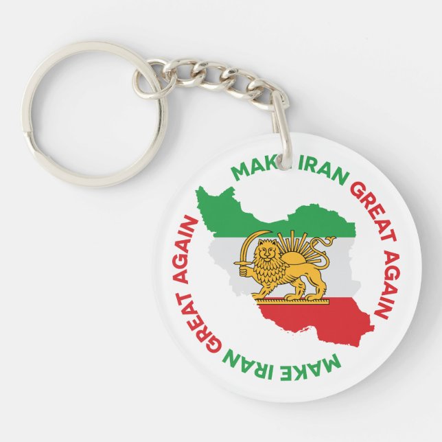 Make Iran Great Again Persian Key Ring (Front)
