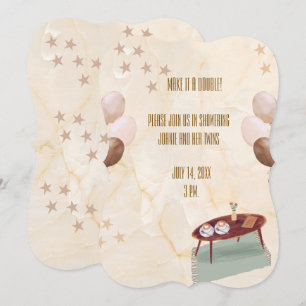 Make it a Double Twin Baby Shower Coffee Theme