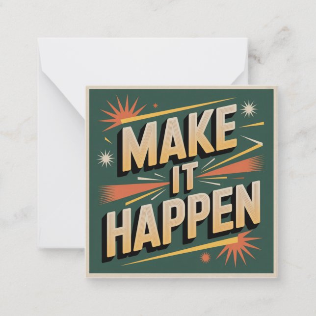 Make It Happen Card (Front)