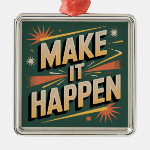 Make It Happen Metal Tree Decoration