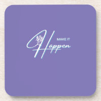Make It Happen Motivational Quote Design  