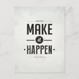 Make it Happen - Postcard