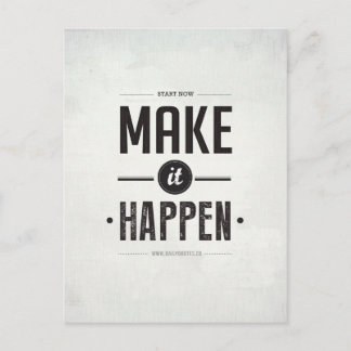 Make it Happen - Postcard