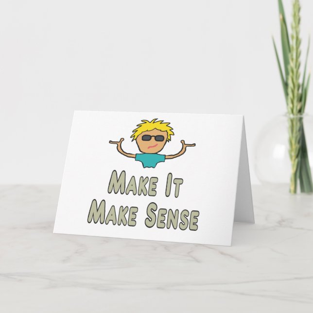 Make It Make Sense Card (Front)
