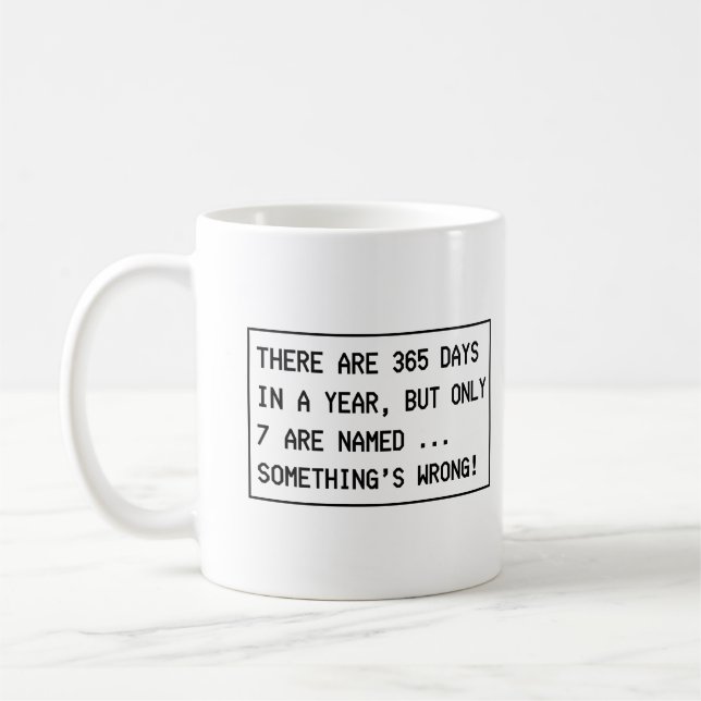 Make it make sense! coffee mug (Left)