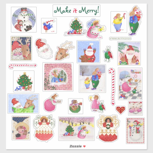 Make it Merry! Christmas Stickers (Sheet)