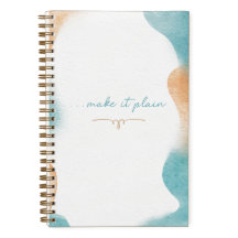 "Make it Plain" Blank Lined Journal with scripture