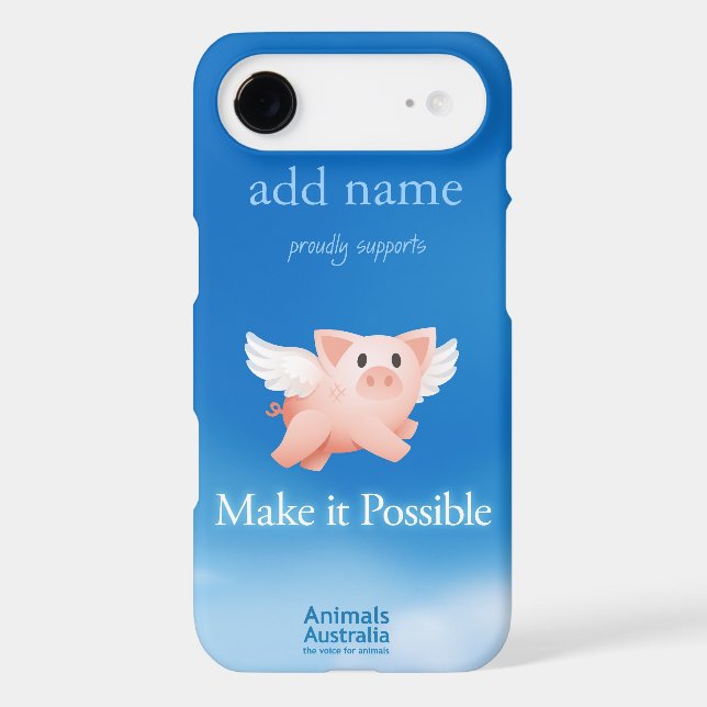 Make it Possible iphone 4 cover (personalised) (Back)