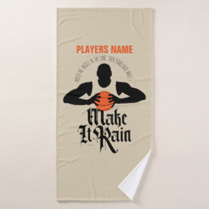 Make It Rain (Basketball) Bath Towel
