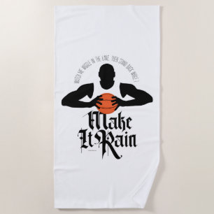 Make It Rain (Basketball) Beach Towel