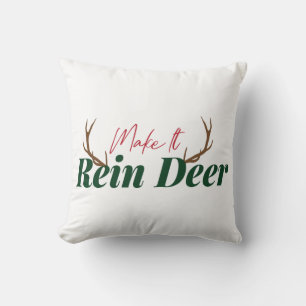 Make it rein deer cushion