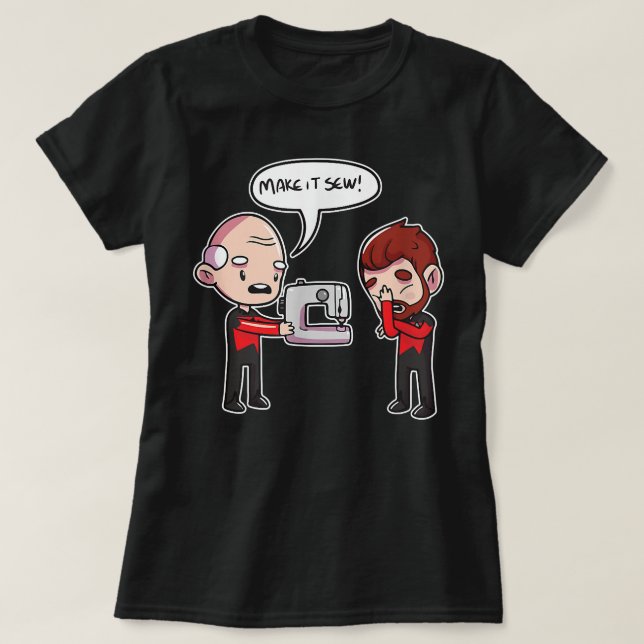 Make It Sew Sewing T T-Shirt (Design Front)