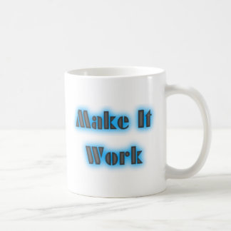 Make It Work Blue Mug