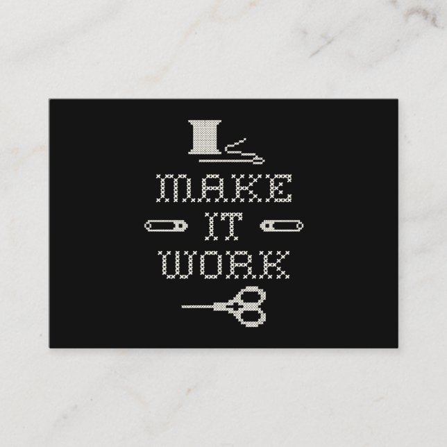 Make It Work Fashion Business Card (Front)