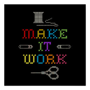 Make It Work Fashion Poster