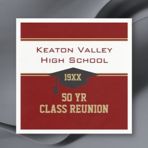 MAKE IT YOUR Custom Class Reunion party Napkin