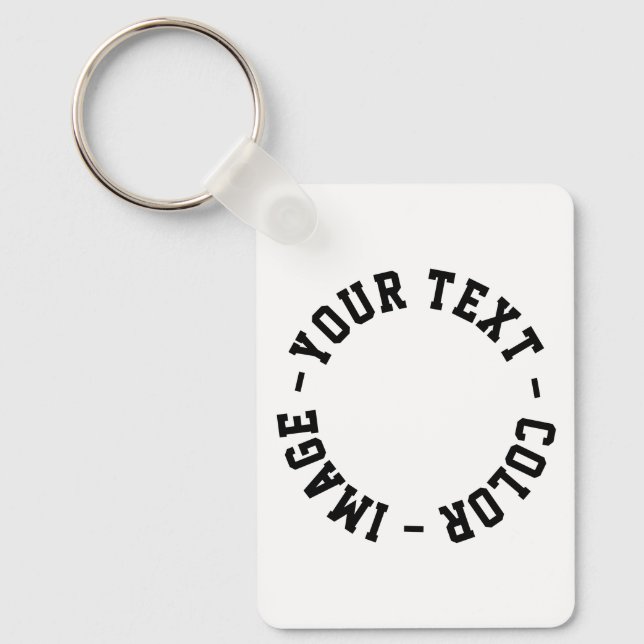 Make It Your Own 1.6" x 2.25" Rectangle Key Ring (Front)