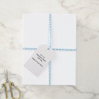Make It Your Own 3.5" x 2" Blue and White Twine Gift Tags