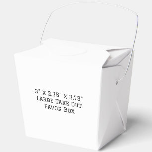 Make It Your Own 3" x 2.75" x 3.75" Large Take Out Favour Box