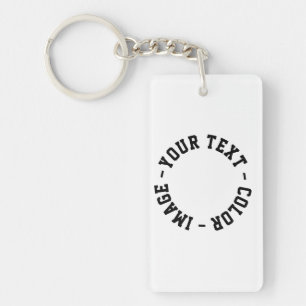 Make It Your Own Acrylic Rectangle Keychain