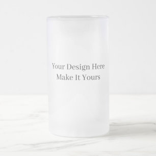 Make It Your Own Frosted Glass Beer Mug