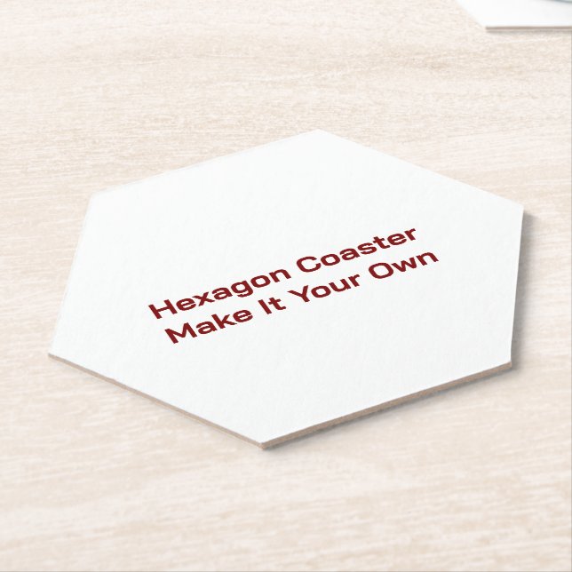 Make It Your Own Hexagon Paper Coaster (Angled)