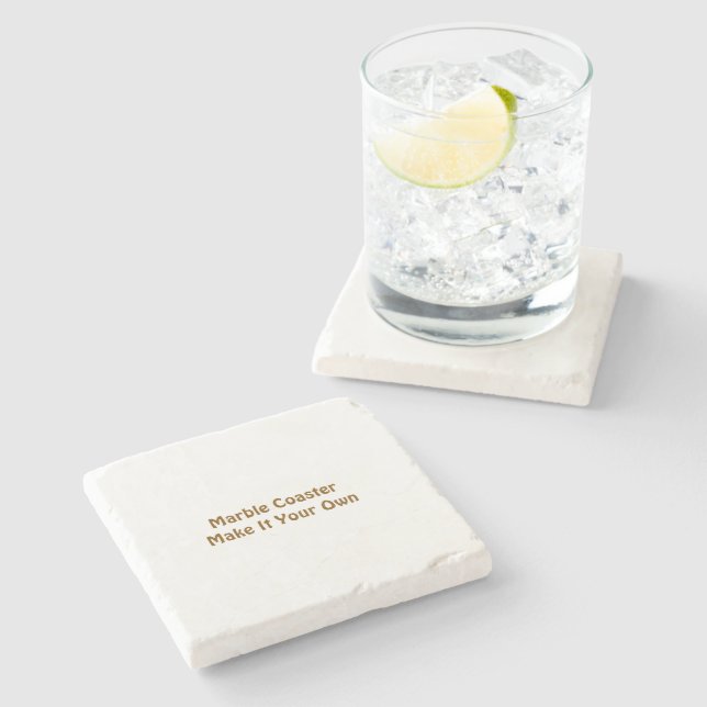 Make It Your Own Marble Stone Coaster (Side)