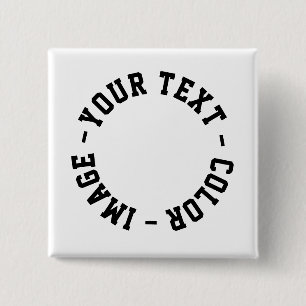 Make It Your Own Square 2 inch 15 Cm Square Badge