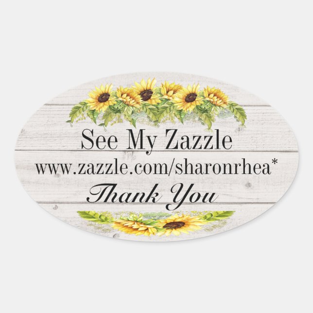 Make it Your Own Sunflower Sticker (Front)