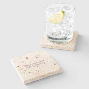 Make It Your Own Travertine Stone Coaster