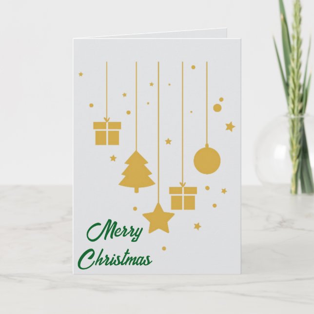 Make It Yours: Custom Folded Christmas Card (Front)