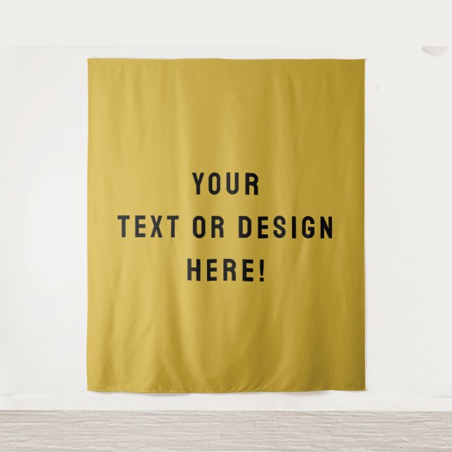 Make It Yours – Custom Metallic Gold Tapestry (Front)