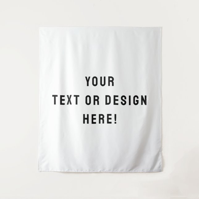 Make It Yours – Large Custom White Tapestry (Front)