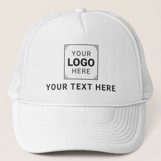 Make It Yours With Company Logo with Wording Trucker Hat (Front)