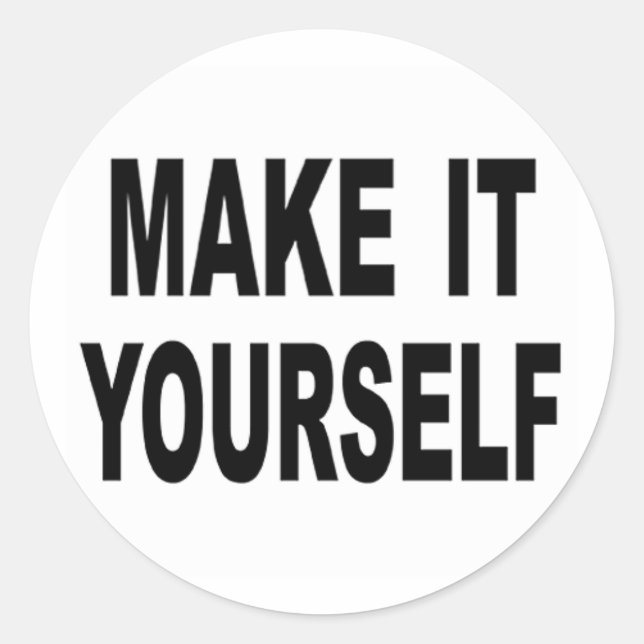 Make It Yourself Custom Stickers (Front)