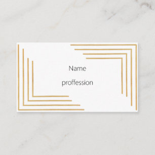 make it yourself gold monogrammed business card