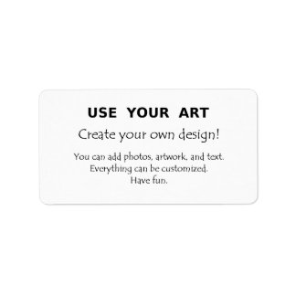 Make it yourself labels stickers use your art