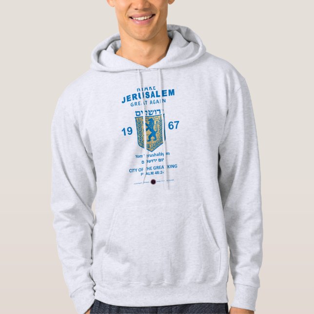 Make Jerusalem Great Again Hoodie (Front)